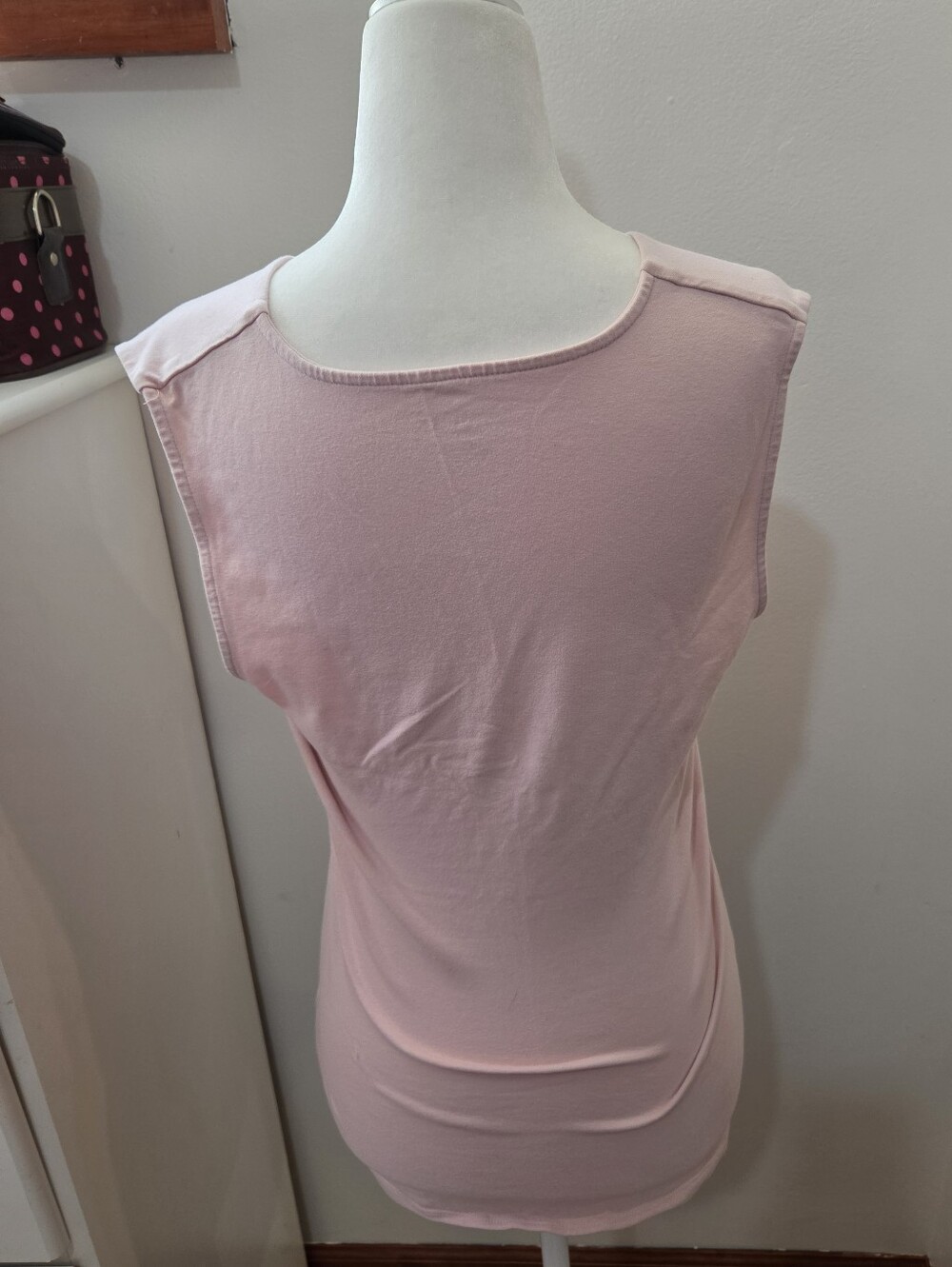 Croft & Barrow Pink Casual V Neck Pullover Babydoll Blouse Medium - Picture 3 of 8